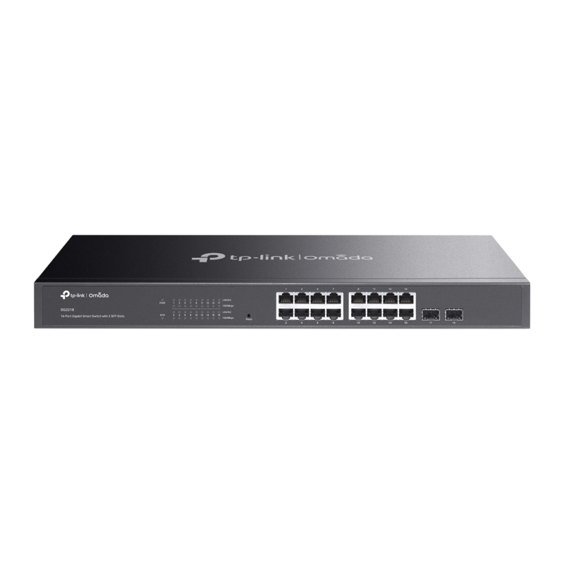 Коммутатор TP-Link SG2218 (L2+) 16x1Гбит/с 2SFP управляемый