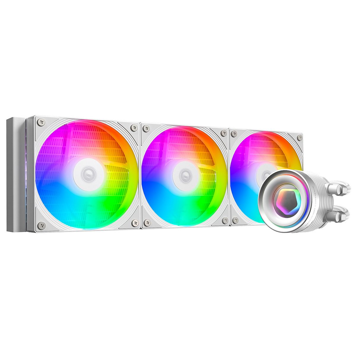 Система водяного охлаждения ID-Cooling FX360 Inf ARGB Soc-AM5/AM4/1200/1700/1851 белый 4-pin 27.2dB 