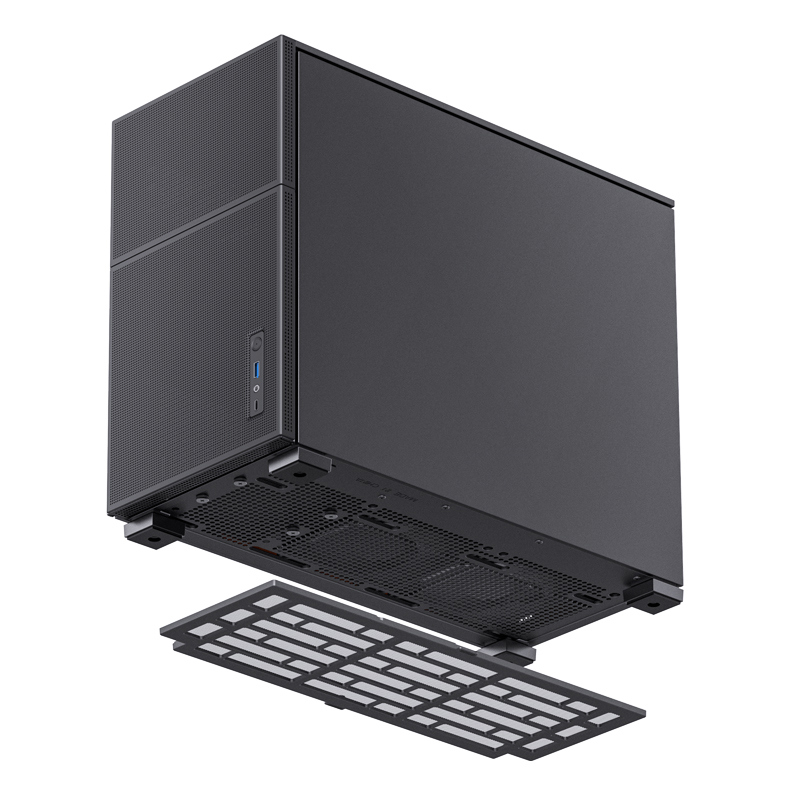 Корпус JONSBO D31 MESH, Mini-Tower, TG, no fan, 1xUSB-A 3.2 + 1xUSB-C 3.2, mATX, mDTX, mITX Black