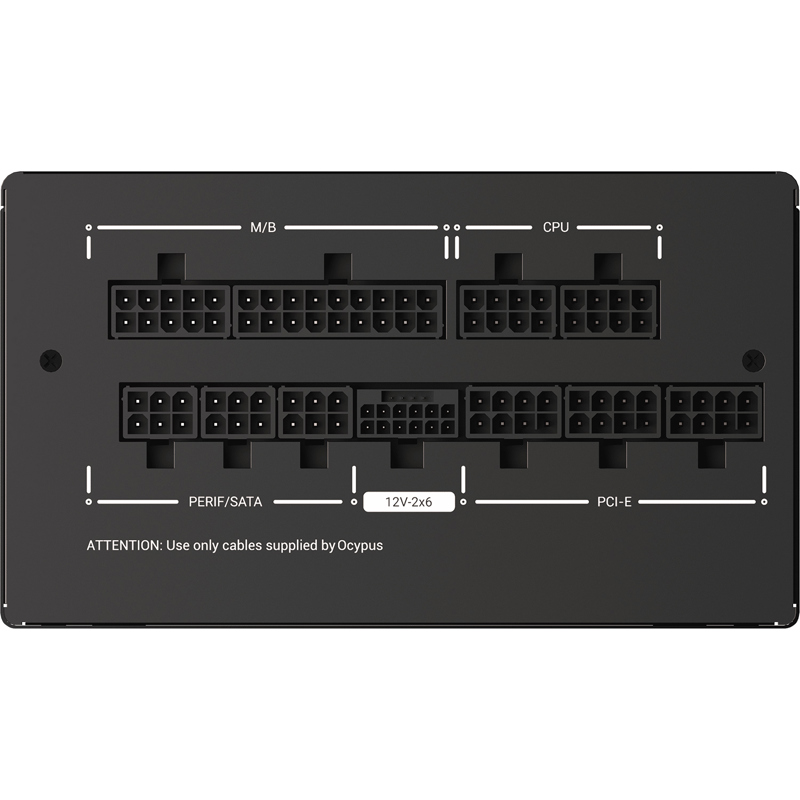 Блок питания Ocypus Iota P750, Model P750-GF, 750W 80+ Gold (ATX, 3.1, Full modular, 1x24(20+4)pin, 