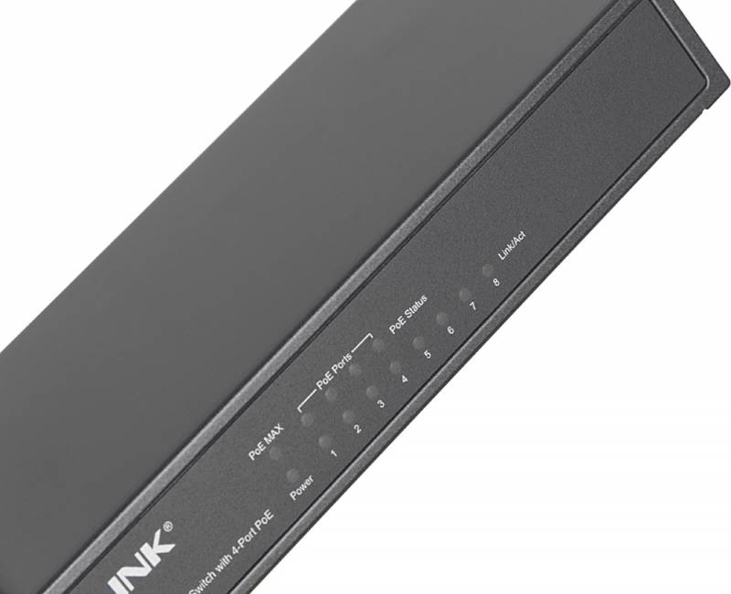 Коммутатор TP-Link TL-SF1008P (L2) 8x100Мбит/с 4PoE 57W неуправляемый
