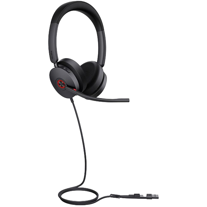 Гарнитура проводная Yealink UH48 Dual UC USB-C/A черный