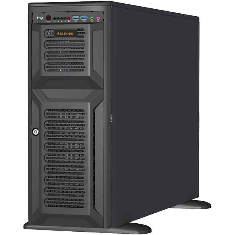 Серверный корпус/ 4U, ATX /E-ATX, Tower,8x3.5" hs+3x5.25'' int + 1x3.5'' SAS/SATA,12Gbps Backplane (for 3.5" HDD)including Rear Fan Module Kit*2, and converter cables for GPU AOC PWR; 2200W CPRS(1+1)