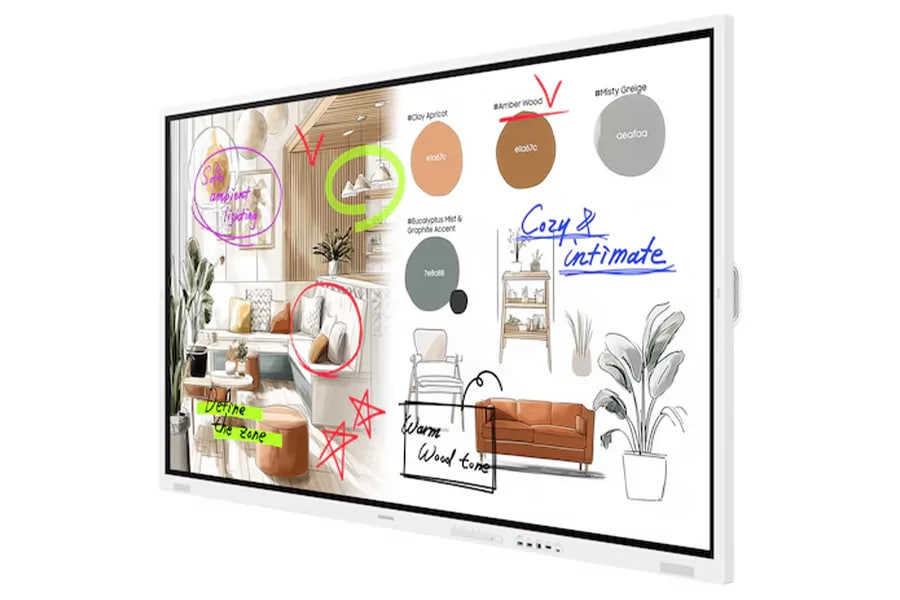 Панель Samsung WM55FX 55" белый Электронный флипчарт