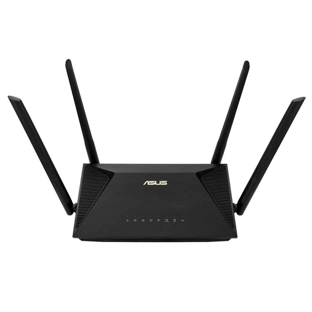 Роутер беспроводной Asus RT-AX53U AX1800 10/100/1000BASE-TX/4G ready черный