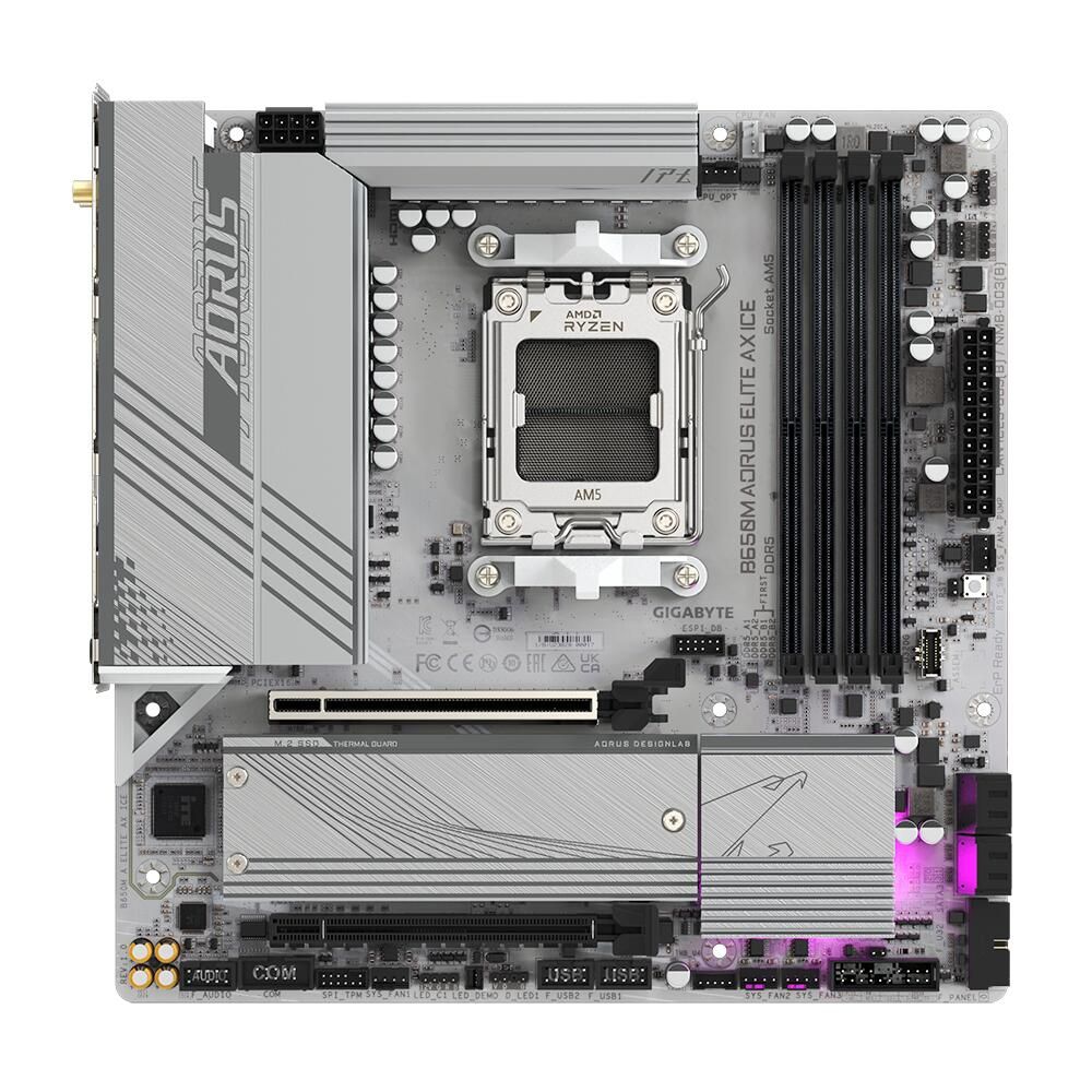 Материнская плата Gigabyte B650M AORUS ELITE AX ICE, RTL