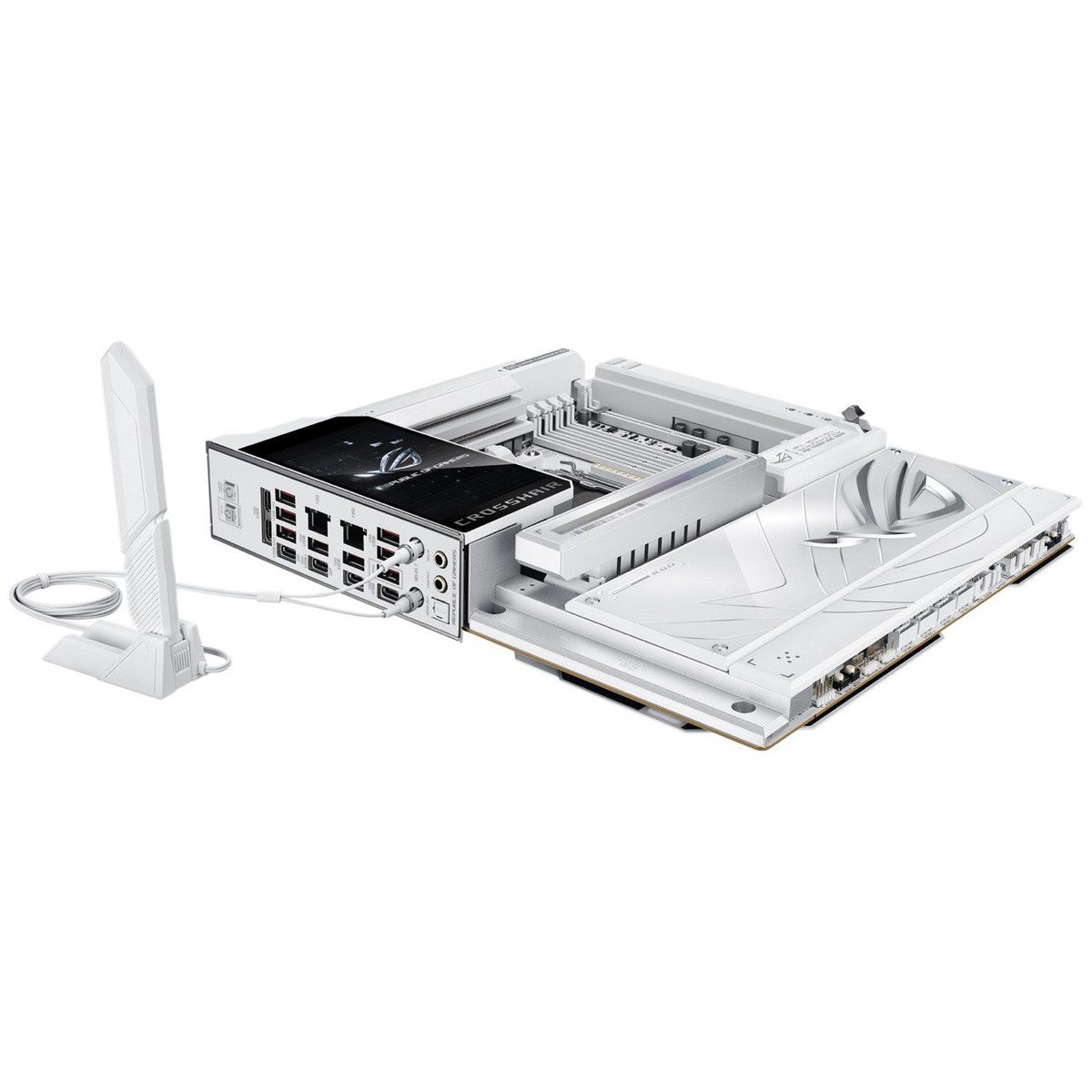 Материнская плата ASUS ROG CROSSHAIR X870E GLACIAL AM5 E-ATX 4xDDR5 2xPCIEx16 2xM.2 2xUSB-C 2x10GLAN