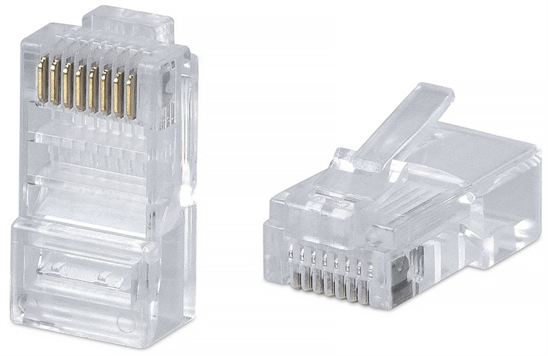 Коннектор RJ-45 быстрой установки под витую пару, категория 6 , универсальный (для одножильного и мн