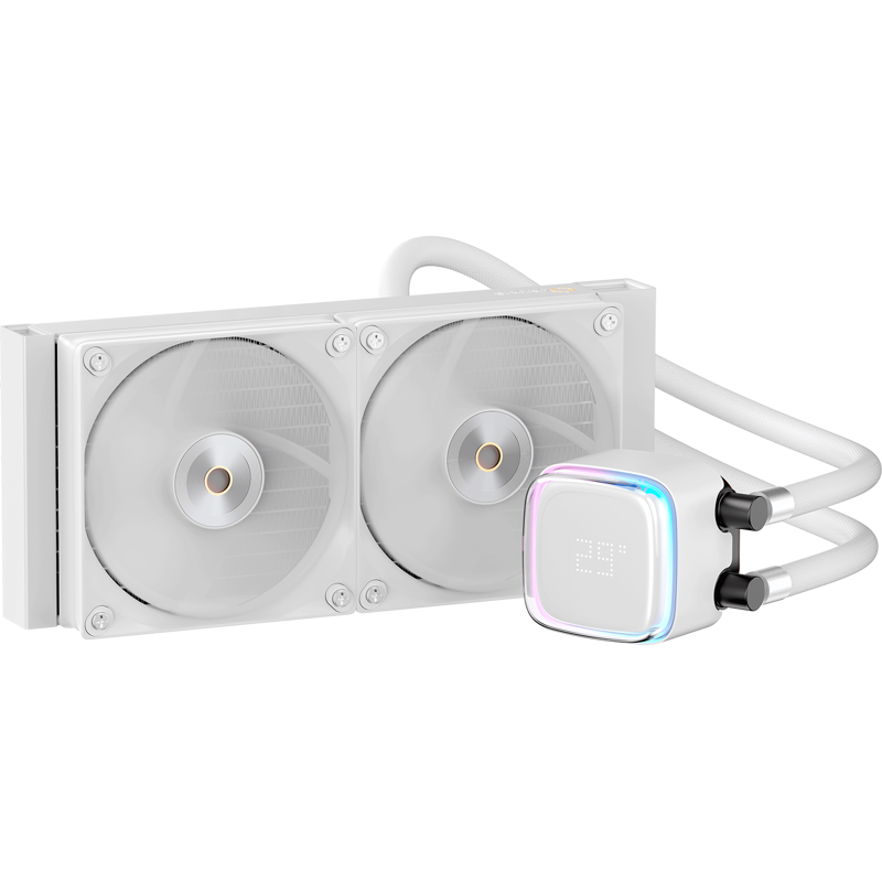 Вентилятор Cooler Ocypus Iota L24 WH ARGB White 280W/ All Intel/ AMD AM*/ Digital display / Screws
