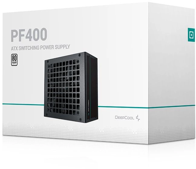 Блок питания Deepcool ATX 400W PF400 V2 80+ white (20+4pin) APFC 120mm fan 6xSATA RTL