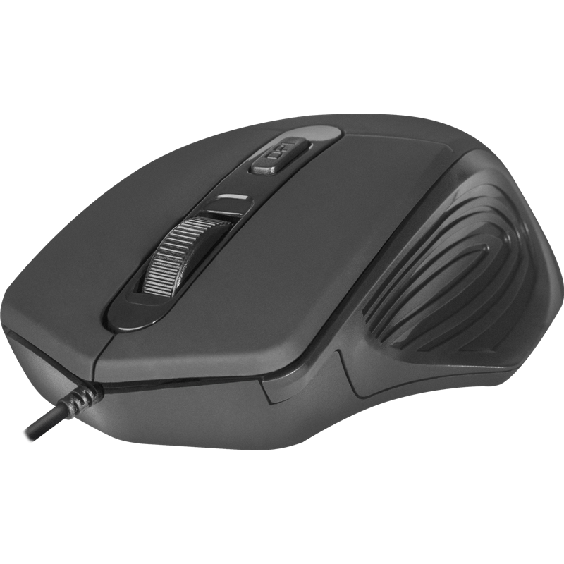 Мышь Defender Datum MB-347 черный оптическая 1600dpi USB 3but (52347)
