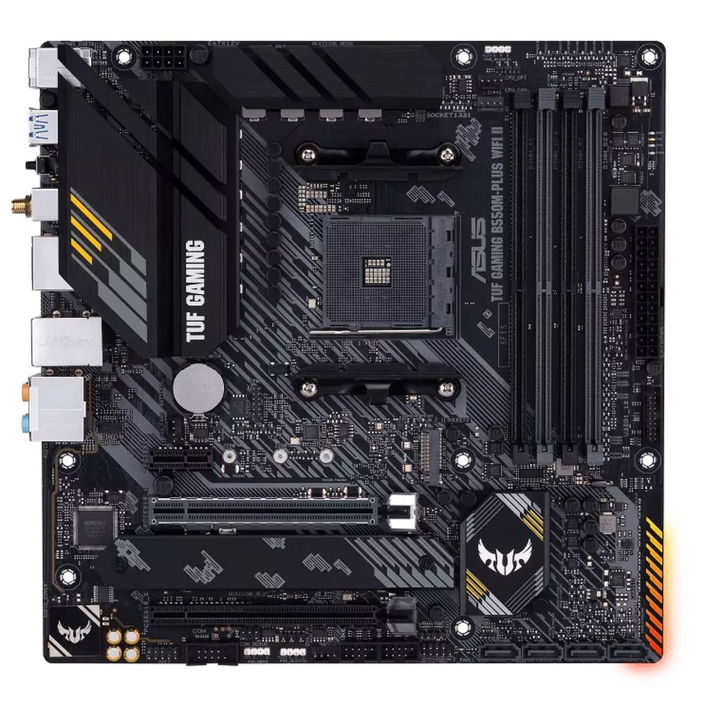 Материнская плата Asus TUF GAMING B550M-PLUS WIFI II Soc-AM4 AMD B550 4xDDR4 mATX AC`97 8ch(7.1) 2.5
