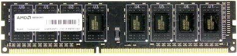 Память DDR3 4GB 1600MHz AMD R534G1601U1SL-U RTL PC3-12800 CL11 DIMM 240-pin 1.35В Ret