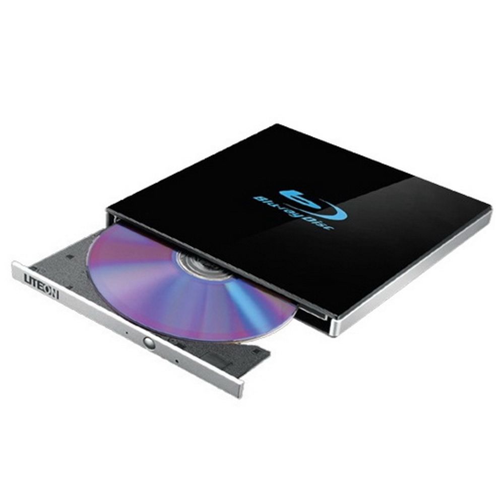 LiteON Blu-ray BD-RE DL External Slim ODD EB1 (DN-6B1SH) USB 2.0, M-DISC 4x, BD-R 6x, BD-R DL 6x, EB