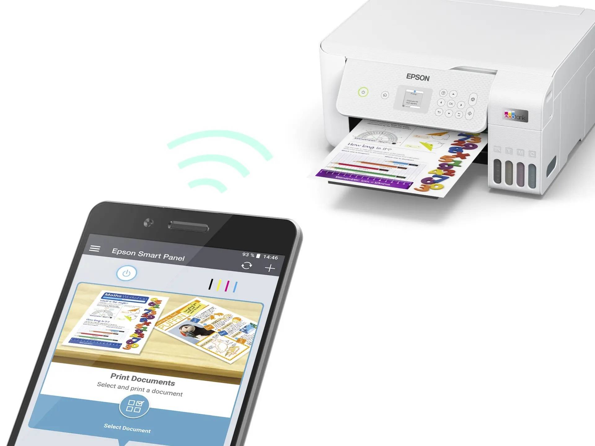 МФУ струйный Epson EcoTank L3266 (C11CJ66416) A4 WiFi белый