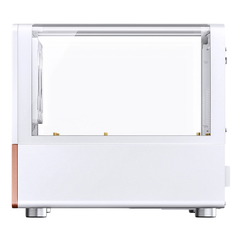 Корпус JONSBO V12, Mini-Tower, TG, 2x120mm, 1xUSB-A 3.0 + 1xUSB-C 3.2, mATX, mITX White