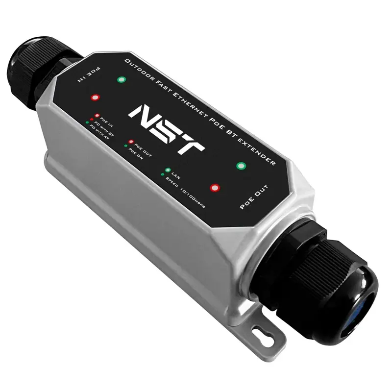Уличный Ultra PoE удлинитель Fast Ethernet до 250м на 1 порт. Порты Ethernet: Вход - 1x10/100Base-T 
