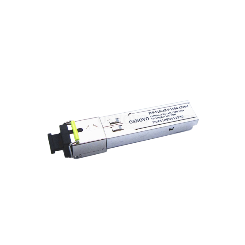 Промышленный оптический SFP модуль OSNOVO SFP-S1SC18-F-1550-1310-I Оптический SFP Модуль промышленны