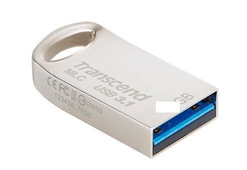 Флеш накопитель 64GB Transcend JetFlash 710, USB 3.1, Металл Серебро