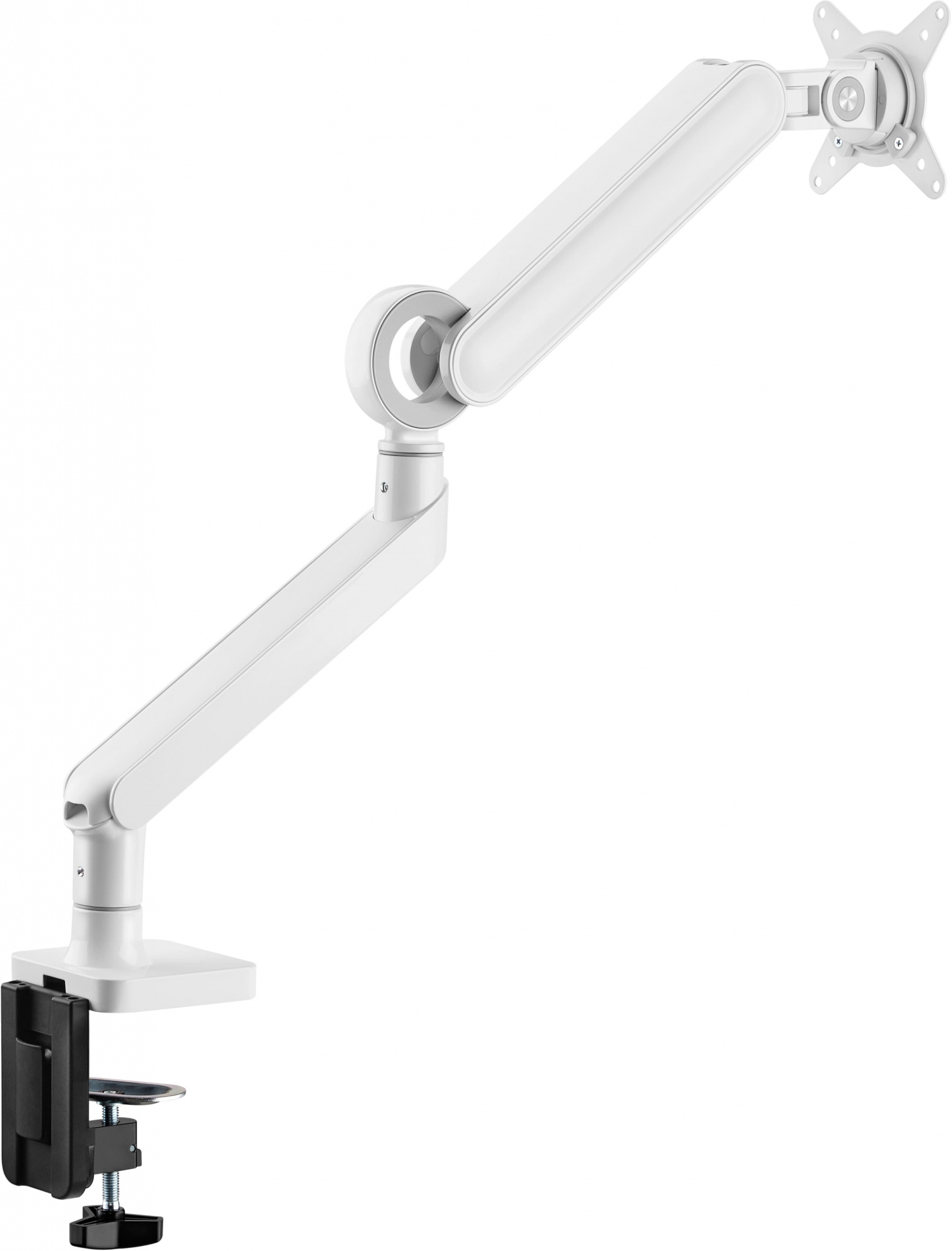 Кронштейн для мониторов Ultramounts UM719W белый 17"-35" макс.10.5кг крепление к столешнице поворот 