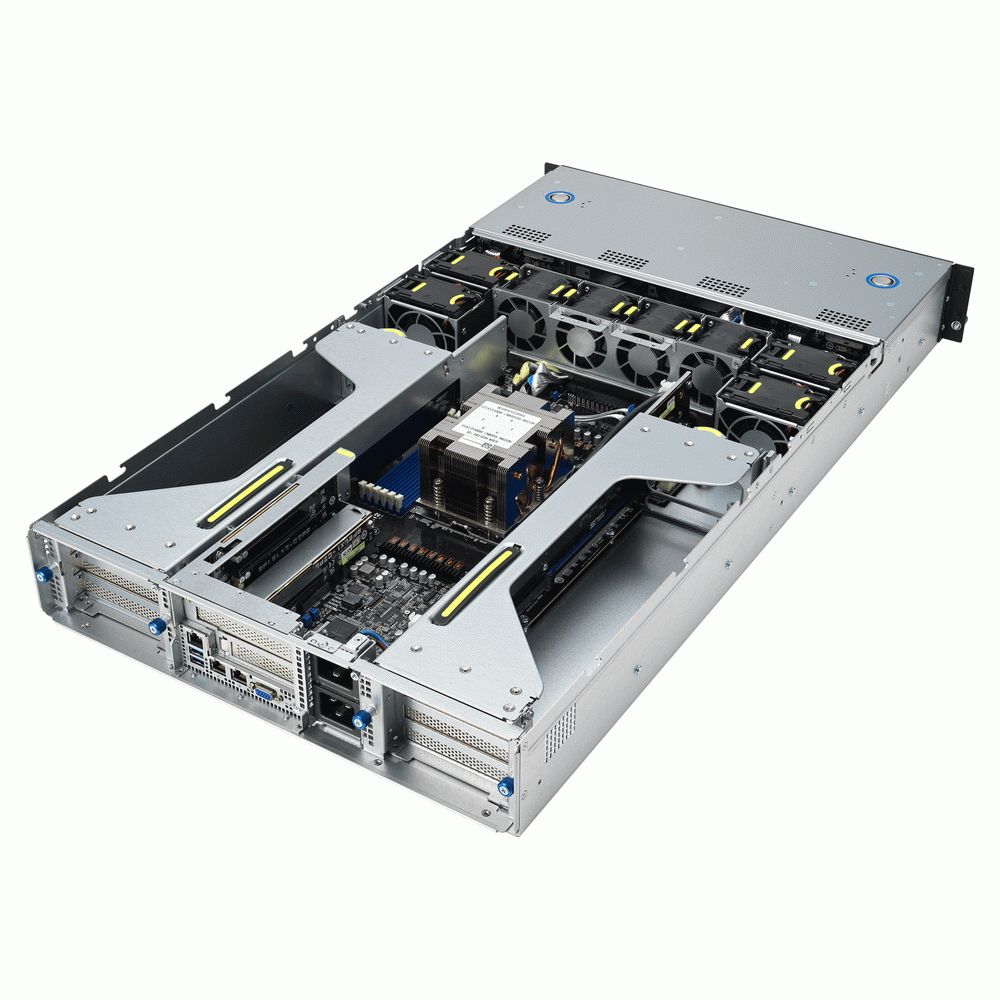 Серверная платформа ASUS ESC4000A-E12-SKU1, 2U GPU, 1 x SP5 LGA6096 EPYC 9004 (400W), 12DIMM DDR5, 2