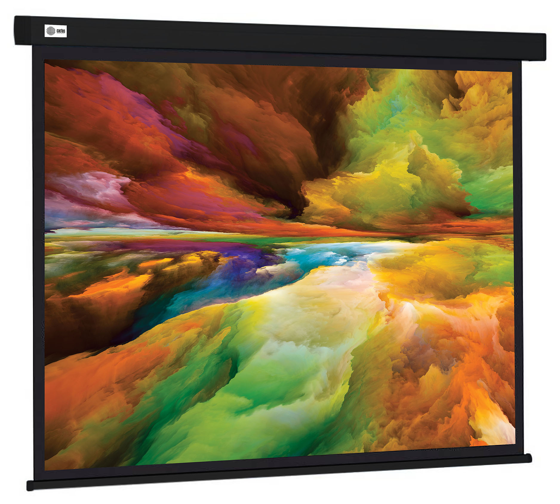 Экран Cactus 135" 206x274см Wallscreen CS-PSW-206X274-BK 4:3 настенно-потолочный рулонный черный
