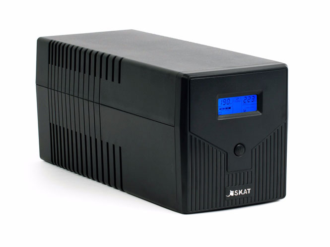 (456) Бастион SKAT-UPS 1000ВА/600Вт/Line-Interactive/АКБ 7Ачх2/220В/2xC13/3 л.г./МПТ