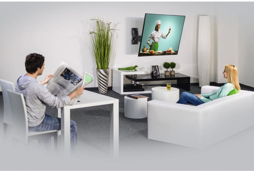 Кронштейн для телевизора Hama H-118113 черный 10"-26" макс.15кг настенный поворот и наклон