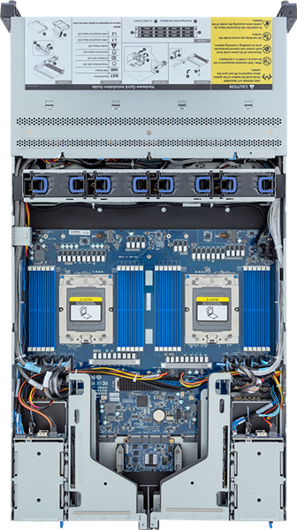 Шасси серверное Gigabyte Server Platform R283-Z94 Rev.3x / 2U / 2xAMD (9004/9005) / 2xHS / 24xDIMM /