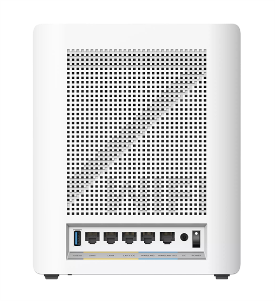 роутер ASUS BQ16 (W-1-PK)//1 access point /802.11b/g/n/ac/ax/be, 1376 + 11529Mbps, 2,4 + 6 gGz, whit