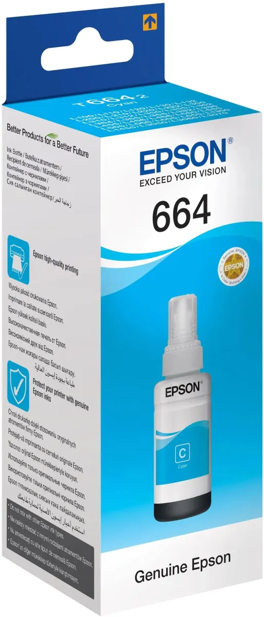 Чернила Epson T6642 голубой 70мл для Epson L100