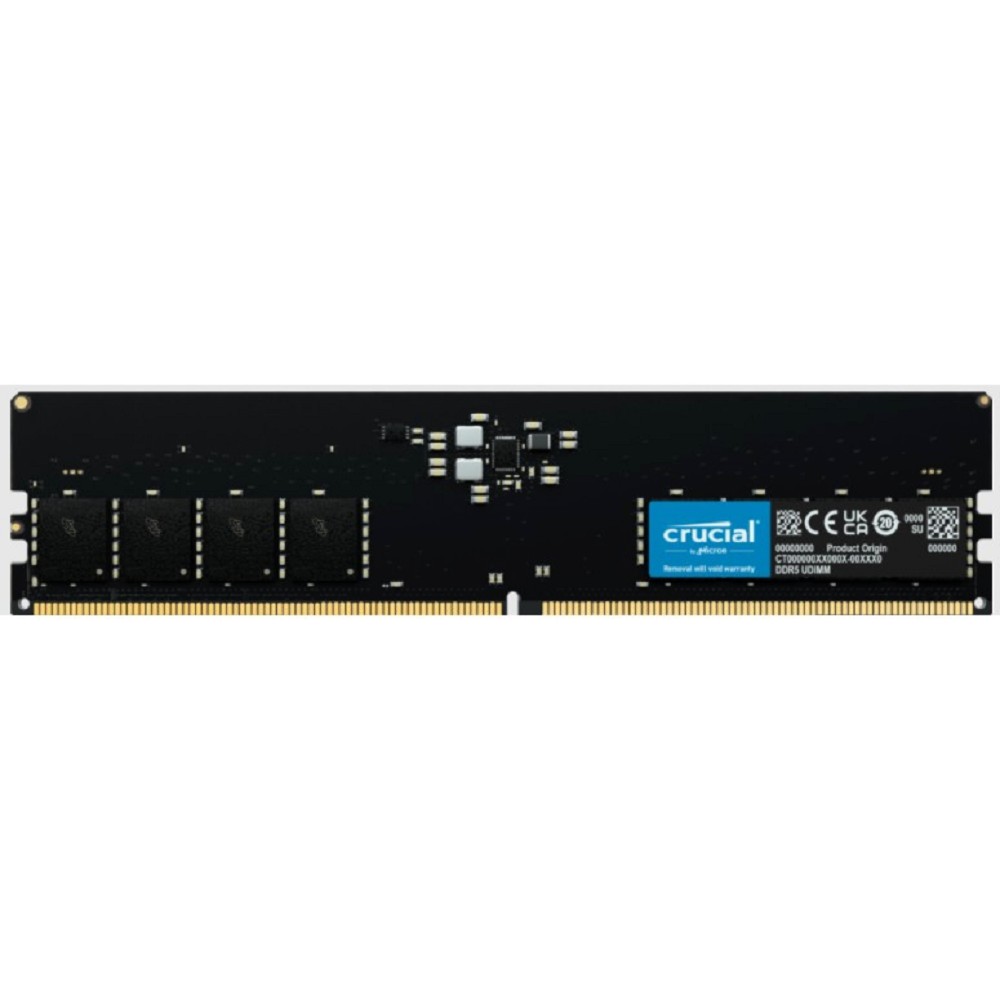 Память DDR5 16Gb 4800MHz Crucial CT16G48C40U5 RTL PC5-38400 CL40 DIMM 288-pin 1.1В dual rank Ret
