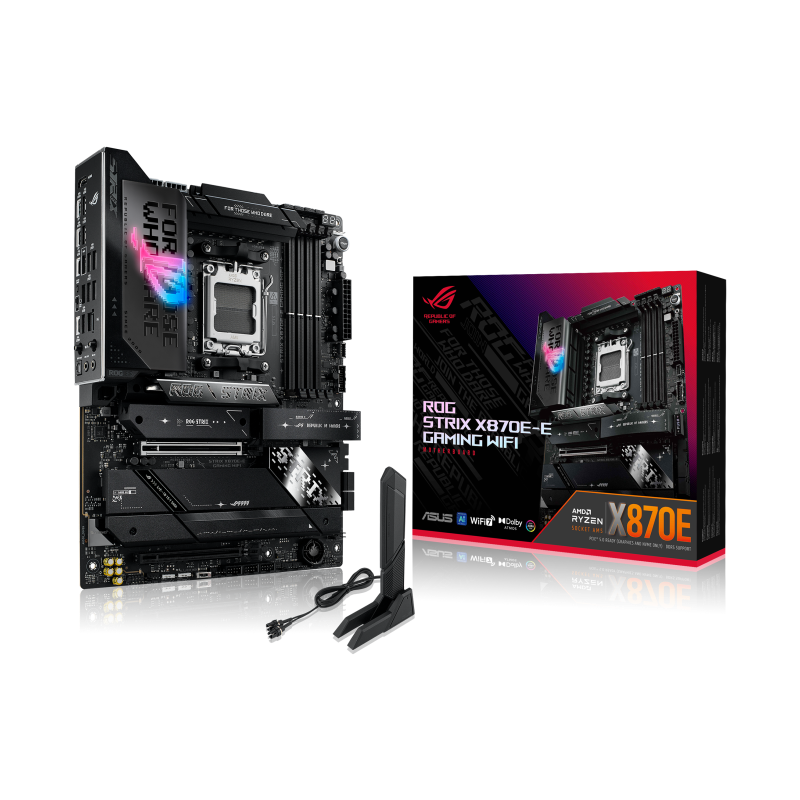 Материнская плата Asus ROG STRIX X870E-E GAMING WIFI Socket AM5 AMD X870E 4xDDR5 ATX AC`97 8ch(7.1) 