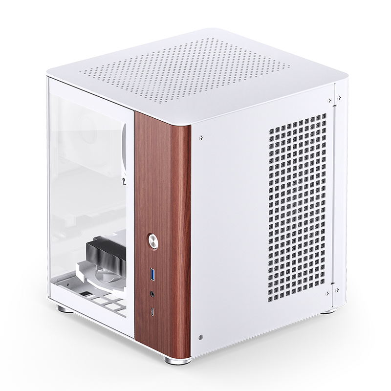 Корпус JONSBO TK-0 White, Desktop SFF, TG, no fan, 1xUSB-A 3.2 + 1xUSB-C 3.2, SFX PSU Support, mITX 