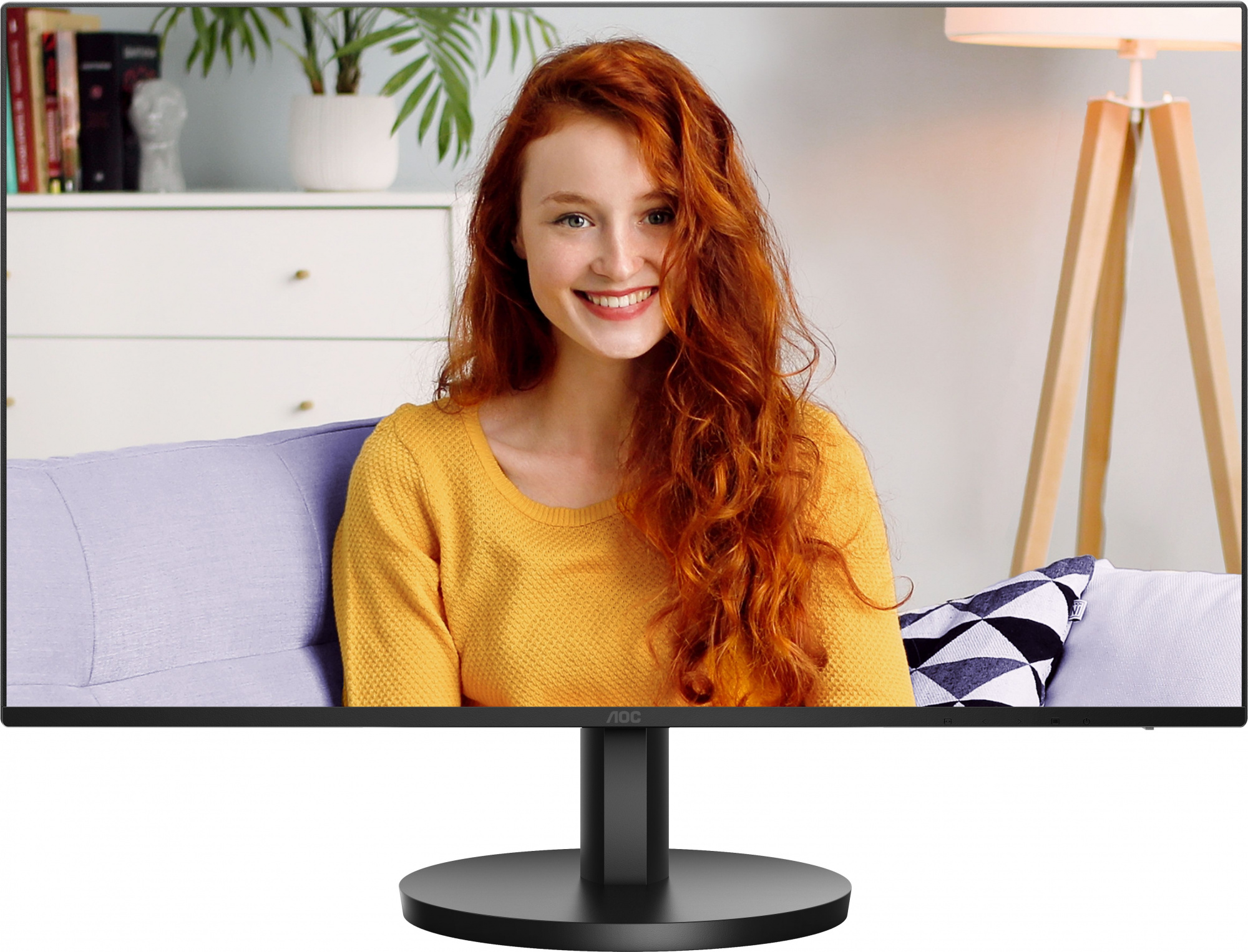 Монитор AOC 27" Basic-Line 27B3CA2 черный IPS LED 1ms 16:9 HDMI M/M матовая 250cd 178гр/178гр 1920x1