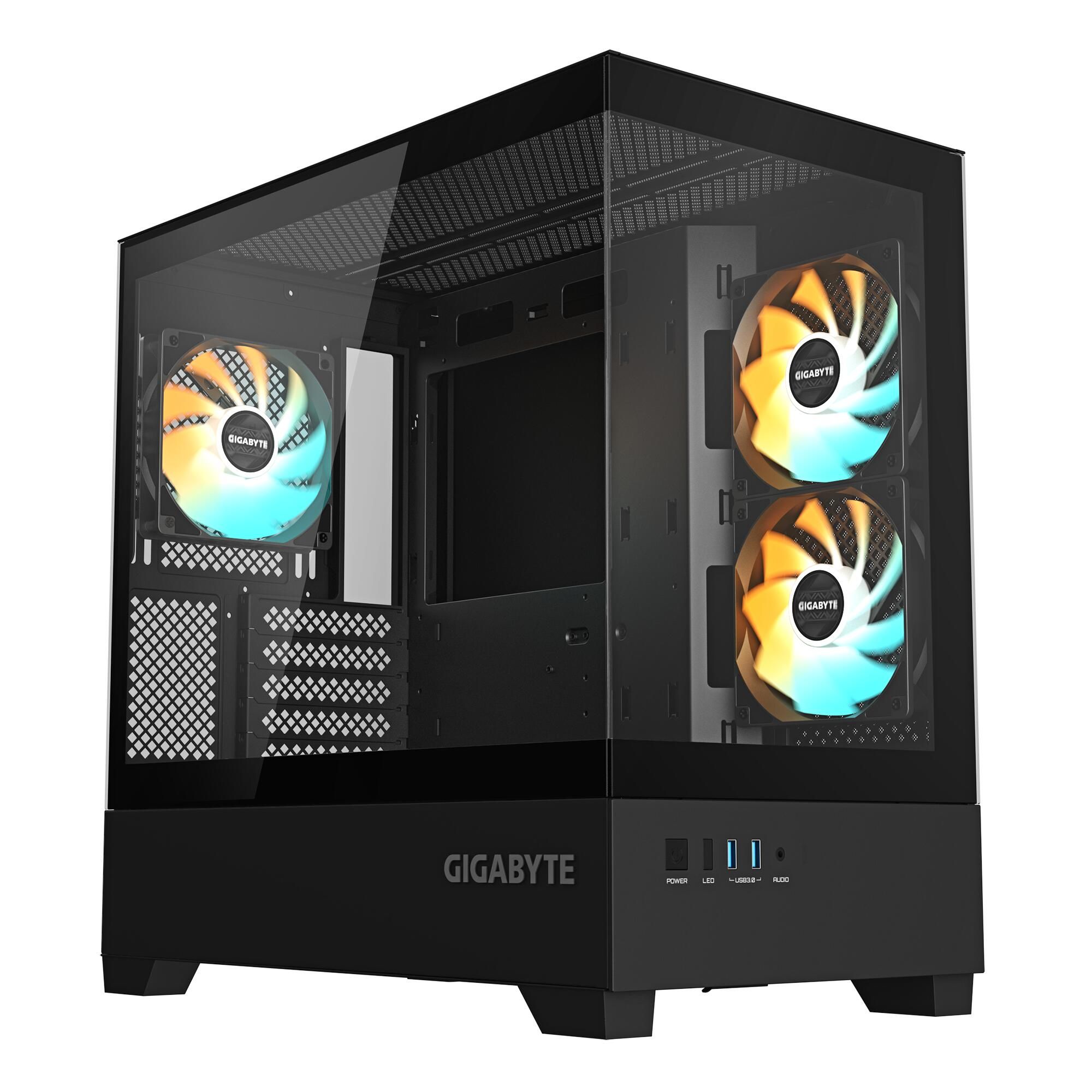 Корпус для ПК Gigabyte C201 Panoramic, MidTower, mATX