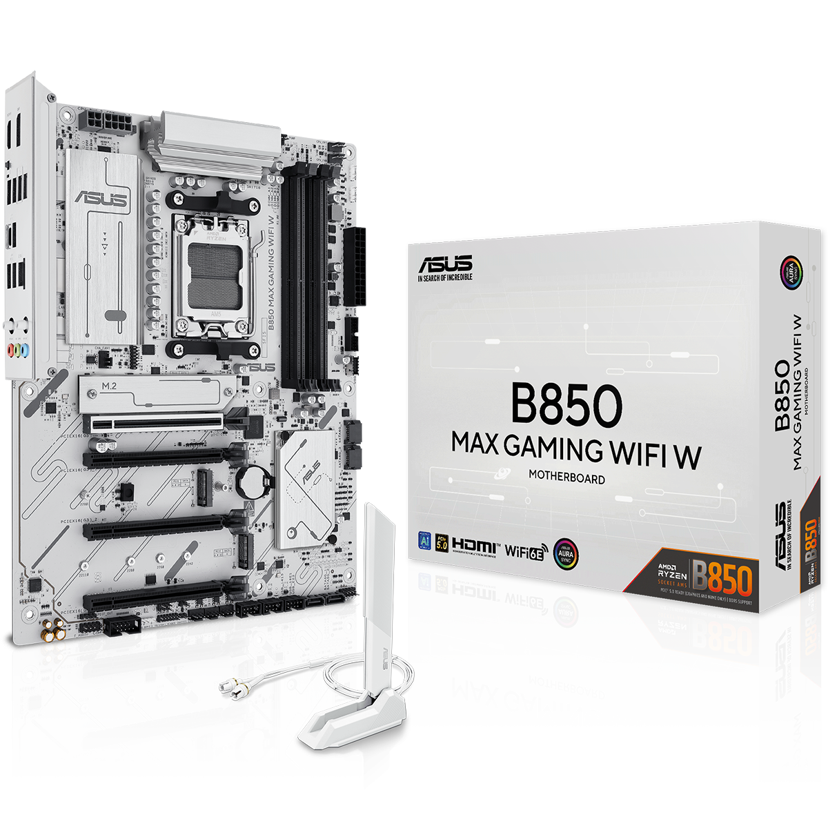 Материнская плата Asus B850 MAX GAMING WIFI W Socket AM5 AMD B850 4xDDR5 ATX AC`97 8ch(7.1) 2.5Gg RA