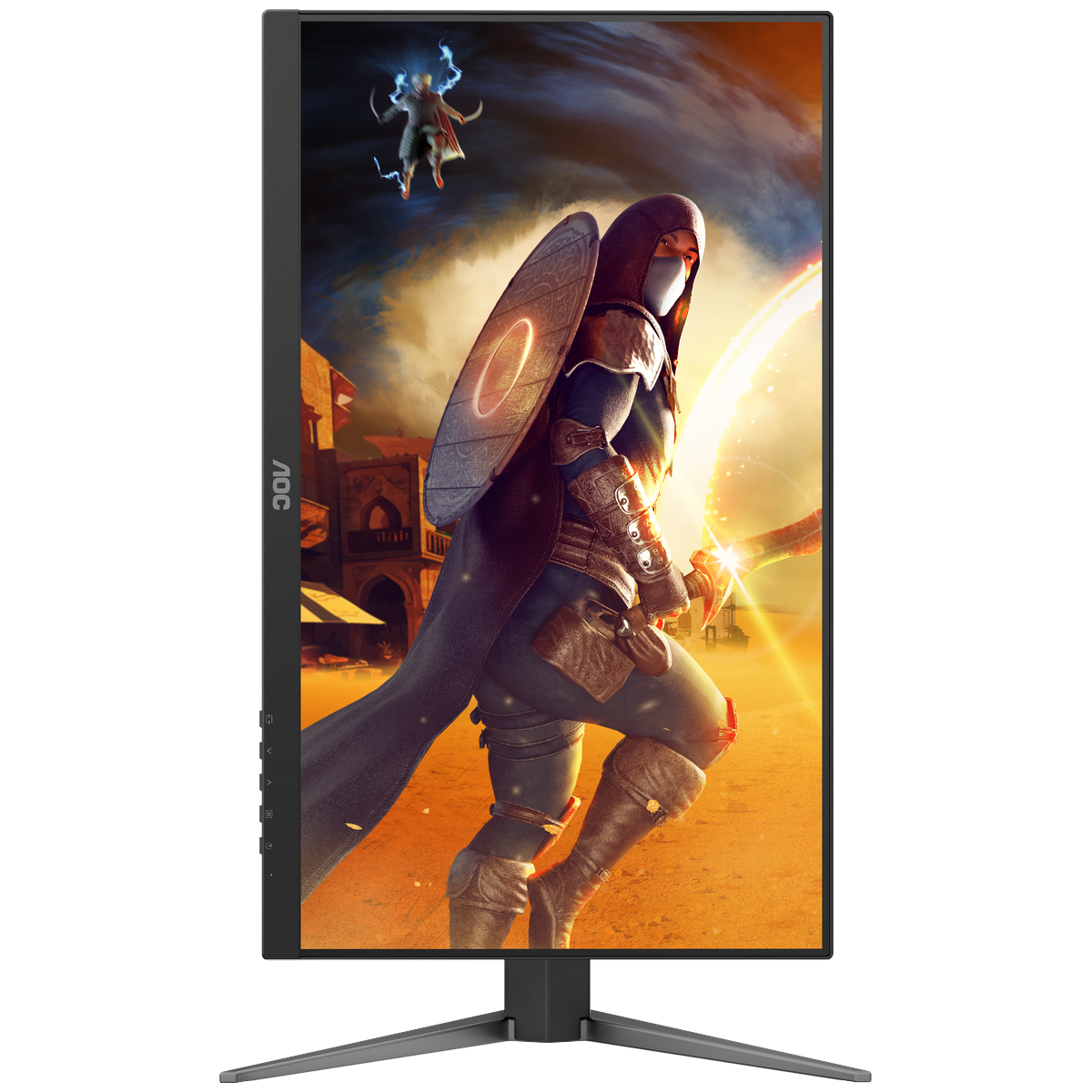 МОНИТОР 23.8" AOC 24G4HA Black с поворотом экрана (IPS, 1920x1080, 200Hz, 0.5 ms, 178°/178°, 300 cd/