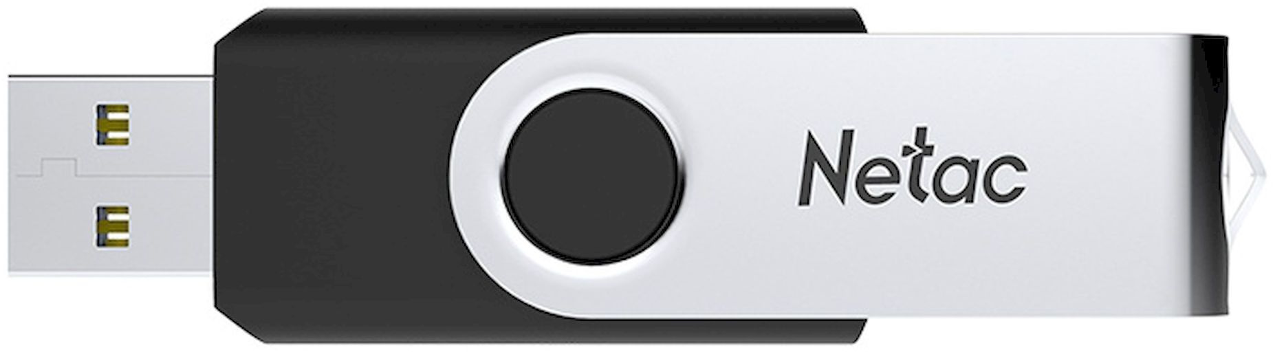 Флеш Диск Netac 128GB U505 NT03U505N-128G-20BK USB2.0 черный/серебристый