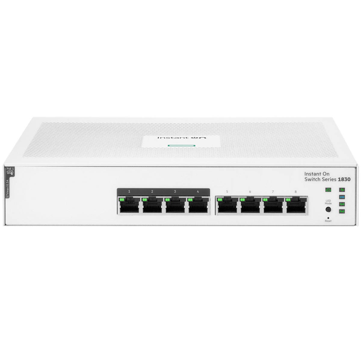 Коммутатор HPE JL811A HPE Aruba Instant On 1830 8G Web-managed  4p Class4 PoE 65W fanless Switch