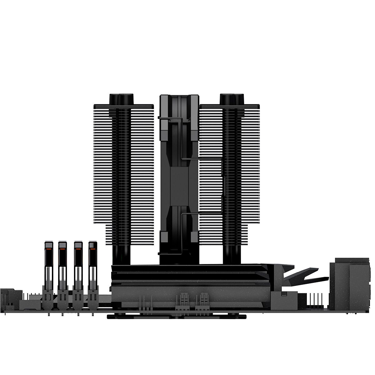 Устройство охлаждения(кулер) ID-Cooling SE-207-XT Slim Soc-AM5/AM4/1200/1700/1851 черный 4-pin 15-35