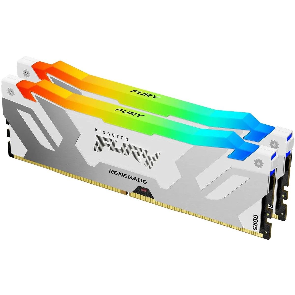 Оперативная память Kingston 32GB 7200MT/s DDR5 CL38 DIMM (Kit of 2) FURY Renegade RGB White XMP