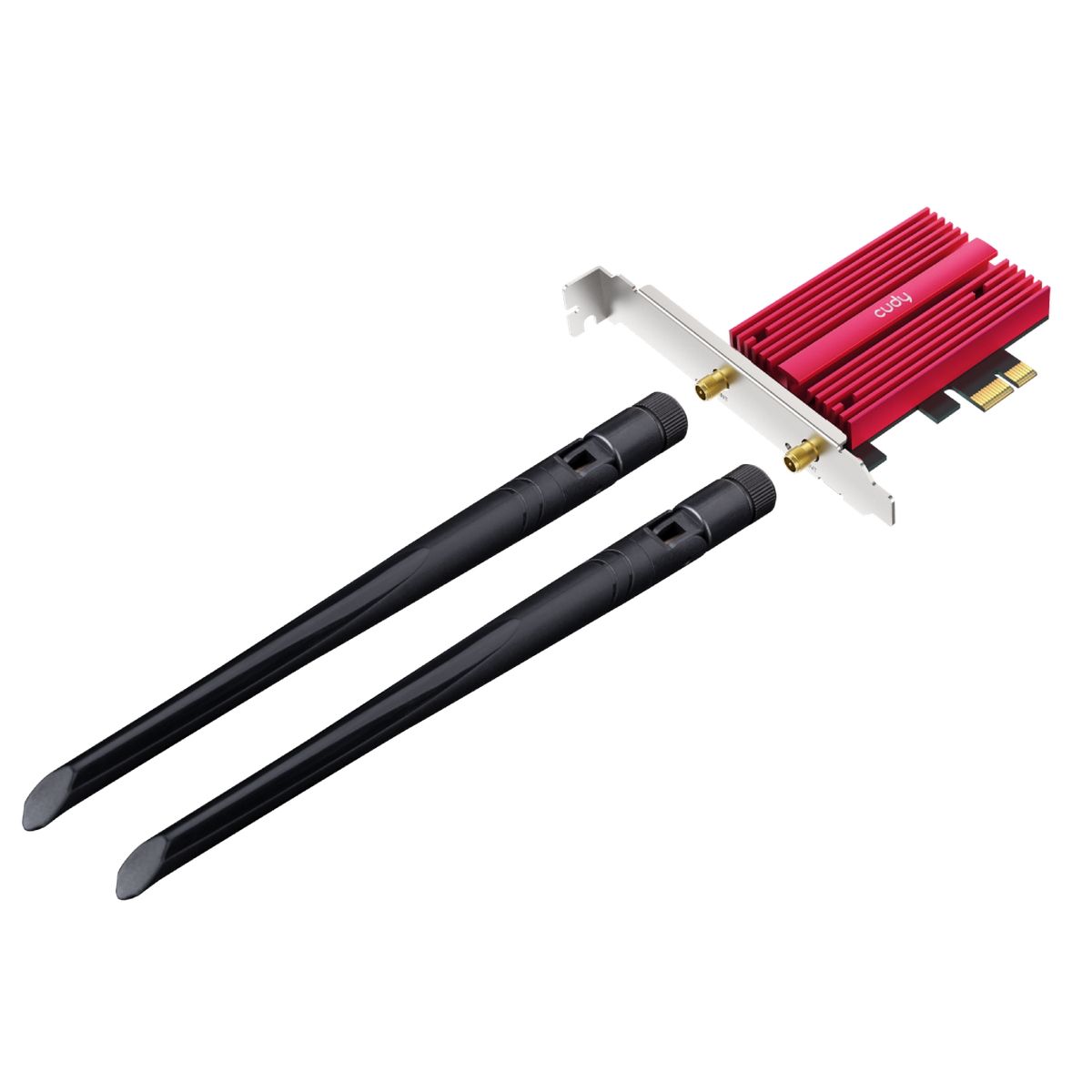 Сетевой адаптер Wi-Fi + Bluetooth Cudy WE3000S АХ5400 PCI Express (ант.внеш.съем) 2ант.