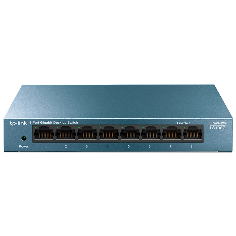 Коммутатор TP-Link LS108G (L2) 8x1Гбит/с неуправляемый