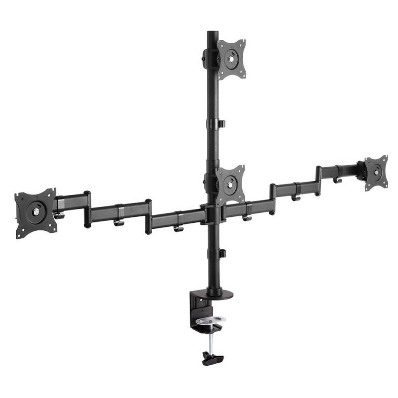 Кронштейн для мониторов Arm Media LCD-T16 черный 15"-32" макс.40кг настольный поворот и наклон верт.