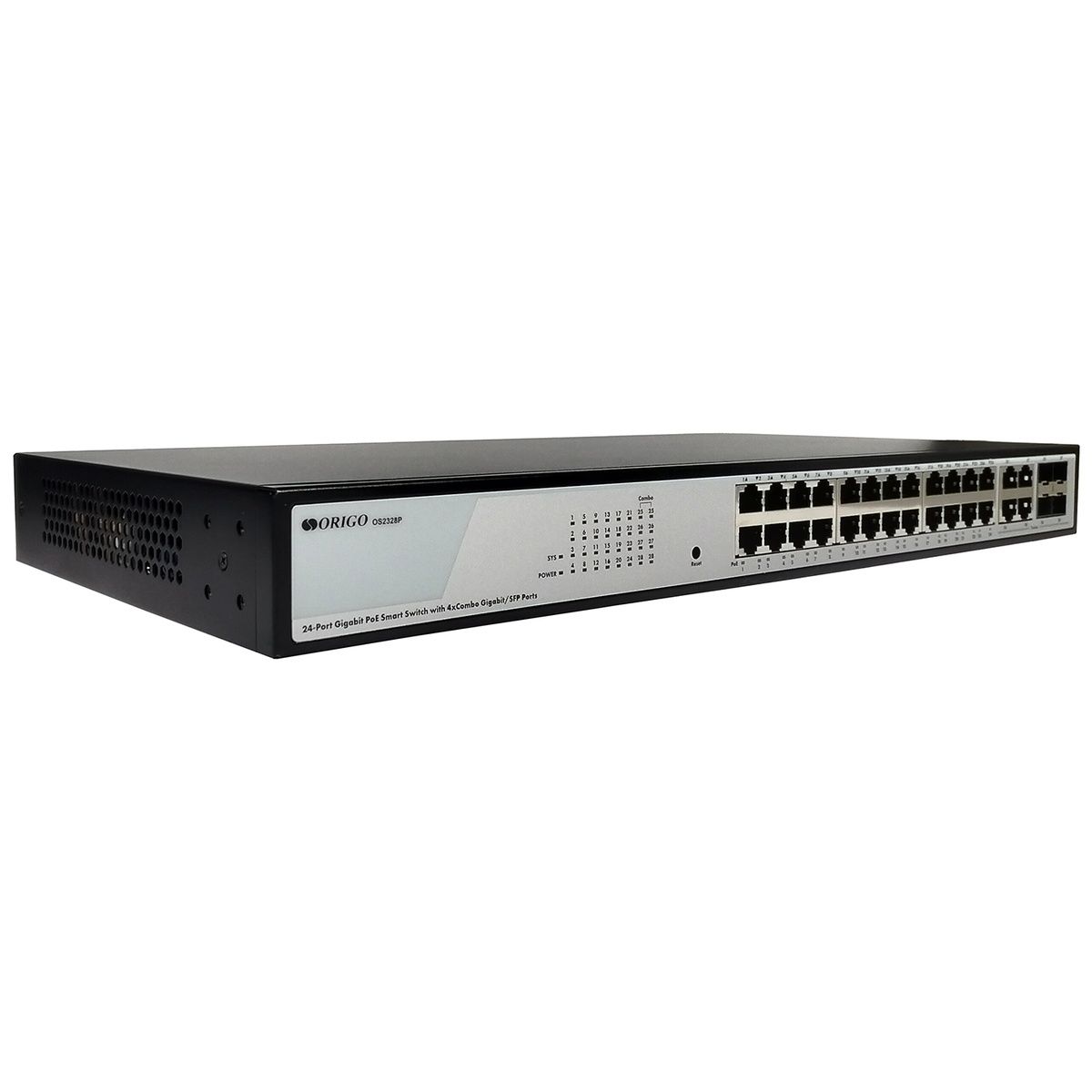 Коммутатор Origo OS2328P/360W OS2328P/360W/A1A (L2) 24x1Гбит/с 4xКомбо(1000BASE-T/SFP) 24PoE 360W на