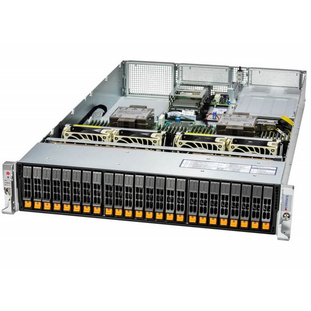 Серверная платформа 2U Hyper with 24 hot-swap 2.5" NVMe/SAS/SATA bays and 4 PCIe 5.0 x16 slots 