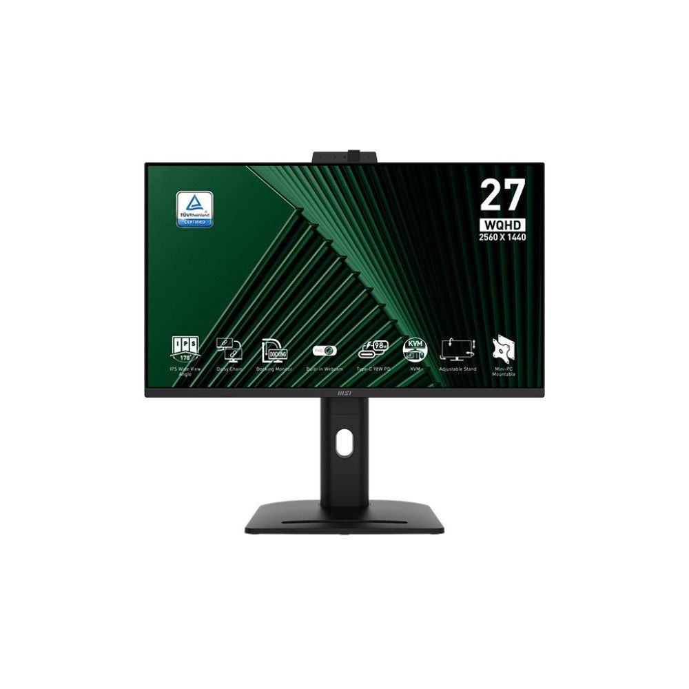 Монитор MSI 27" Pro MP275QPDG черный IPS LED 16:9 HDMI M/M Cam матовая HAS Piv 250cd 178гр/178гр 256