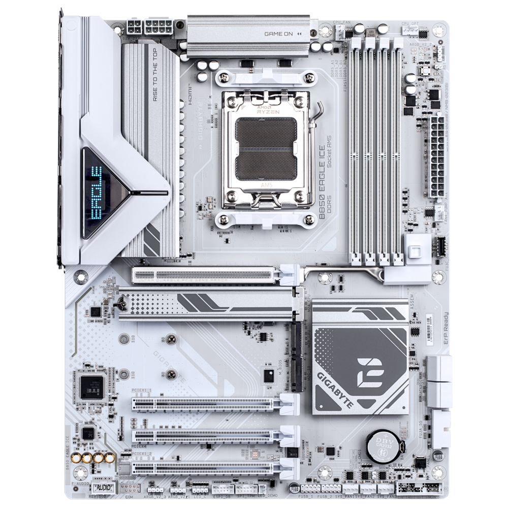 Материнская плата Gigabyte B850 EAGLE ICE Socket AM5 AMD B850 ATX AC`97 8ch(7.1) 2.5Gg RAID+HDMI+DP