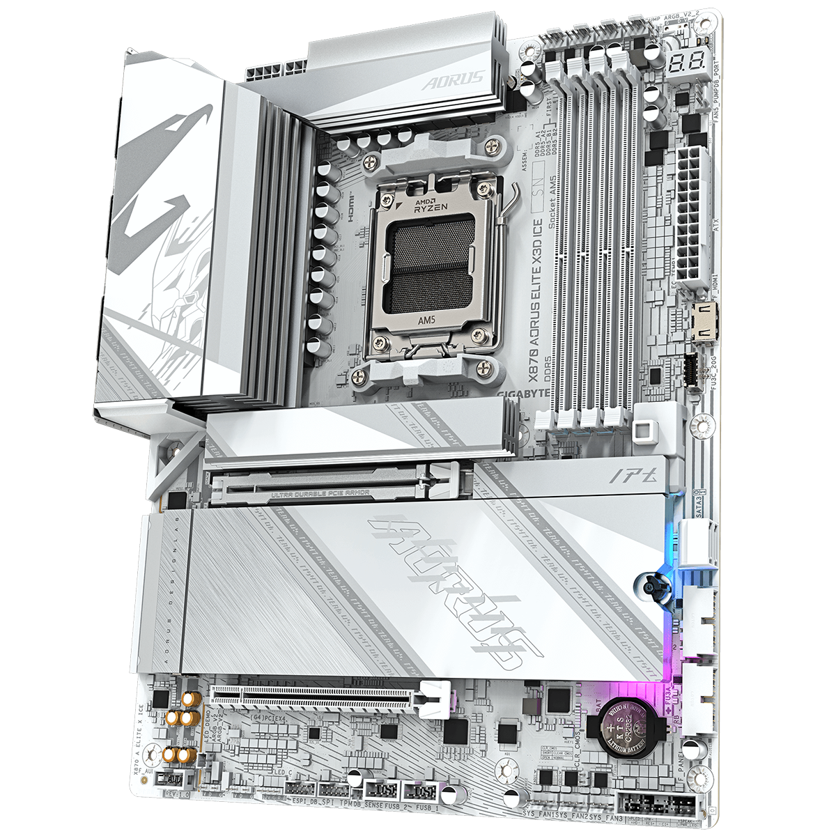 Материнская плата Gigabyte X870 AORUS ELITE X ICE,